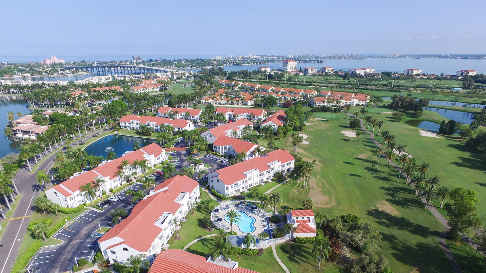 aerial view of real estate in florida